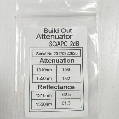 SC APC Fiber Optic Attenuators / Male And Female Fixed Single Mode Fiber Attenuator